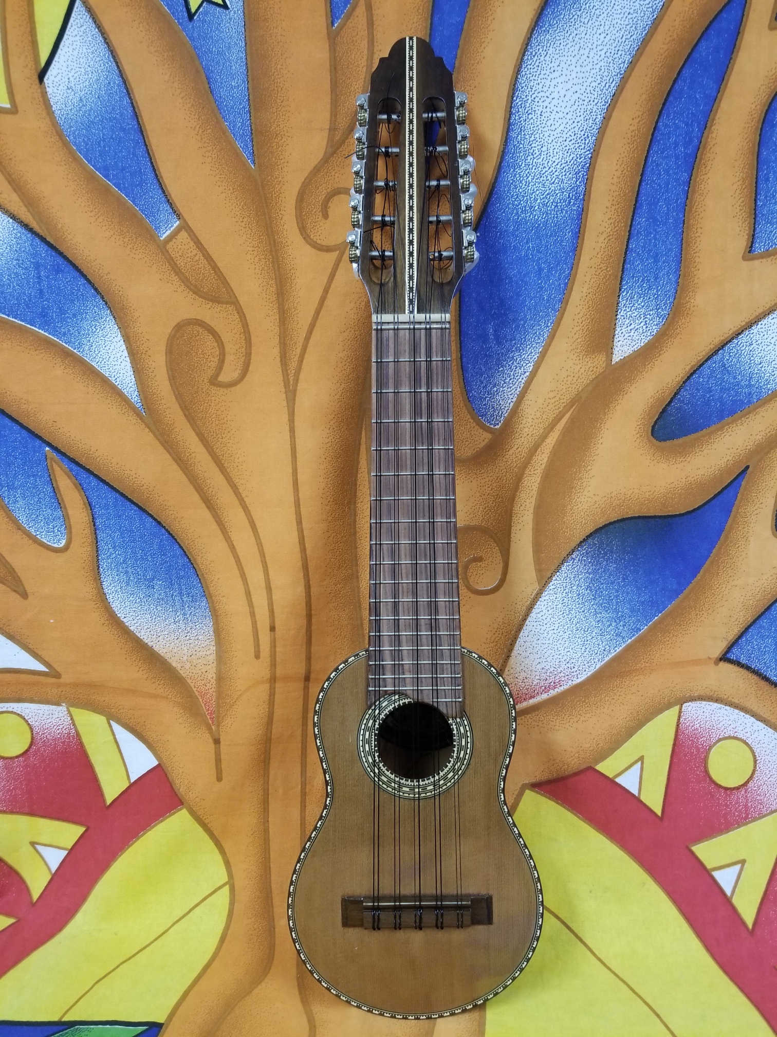 Bolivian Charango Cedar Top Rosewood fingerboard 10 String - Click Image to Close